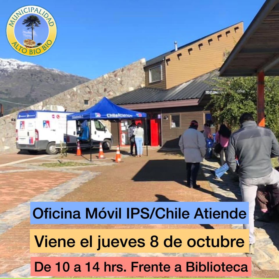 OFICINA DE IPS/CHILE ATIENDE VENDRÁ A ALTO BIOBÍO EL JUEVES 8 DE OCTUBRE