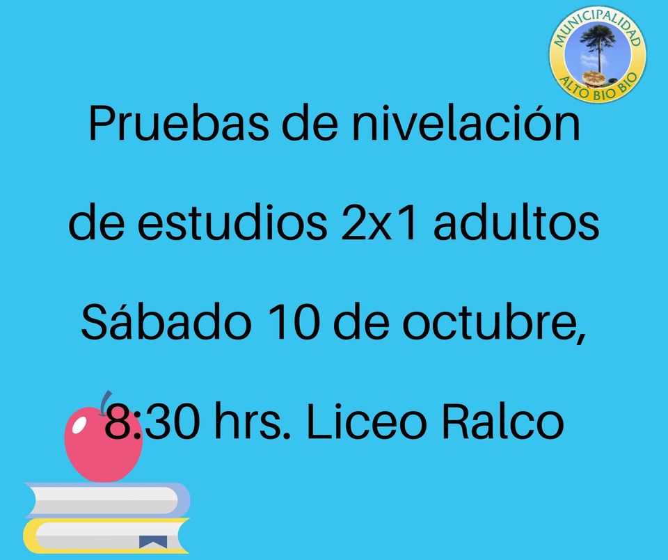 EL SÁBADO 10 SE REALIZARÁN LAS PRUEBAS DE NIVELACIÓN DE ESTUDIOS