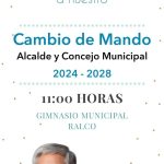 Invitación cambio de mando período 2024-2028